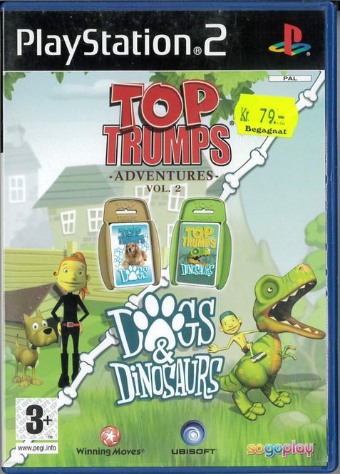 Huvudbild Top Trumps Dogs & Dinosaurs  - PS2 (Begagnad)