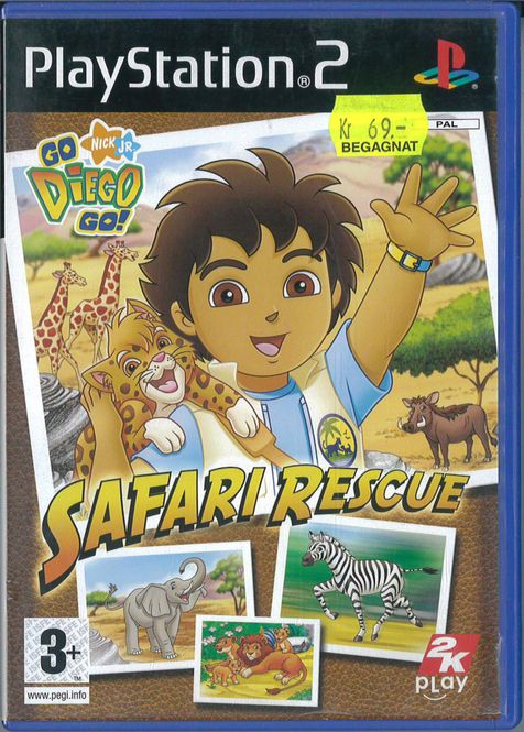 Huvudbild Go Diego Go ! Safari Rescue   (Ps2) beg