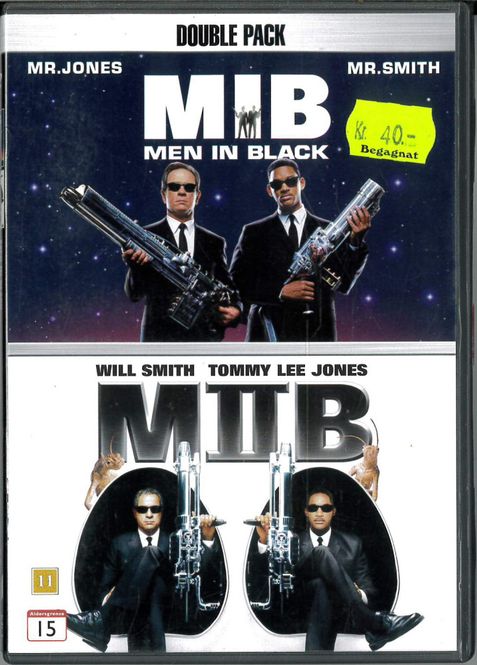 Huvudbild Men In Black 1+2  (DVD) beg