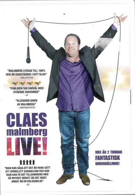 Huvudbild Claes Malmberg Live (dvd) beg