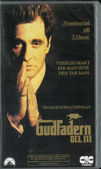 Huvudbild Gudfadern  Del III (vhs)