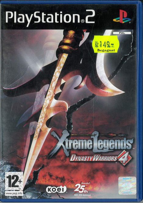 Huvudbild Dynasty Warriors 4 Xtreme legends (Ps2) beg