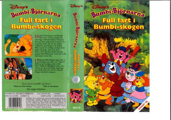 Huvudbild Bumbi-Björnarna - Full fart i Bumbi-skogen (vhs)