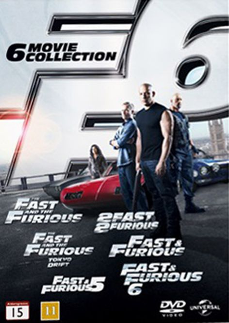 Huvudbild Fast & Furious 1-6 - BEG DVD