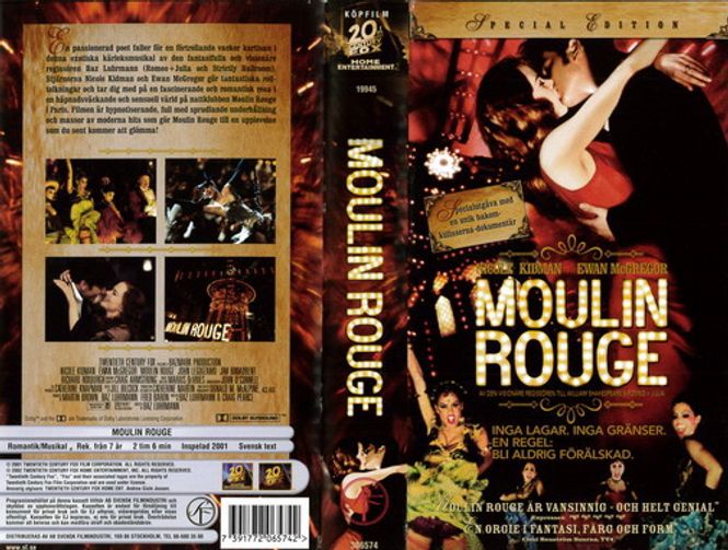 Huvudbild Moulin Rouge (2001) VHS