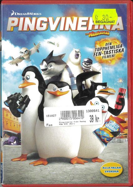 Pingvinerna från Madagaskar (2014)  (DVD) fd hyr