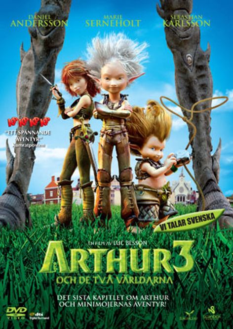 Huvudbild Arthur 3 och de två världarna (DVD)