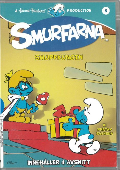 Huvudbild Smurfarna 5 smurfkungen  (DVD) 