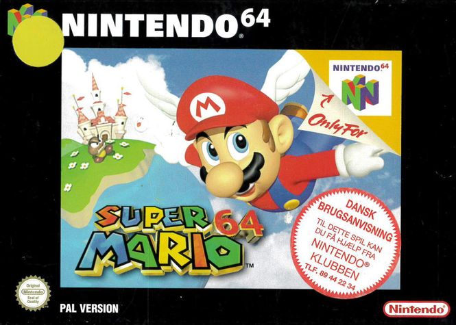 Huvudbild Super Mario 64 (N64) beg