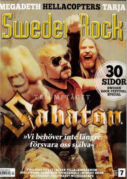Sweden Rock Magazine 2016: #7