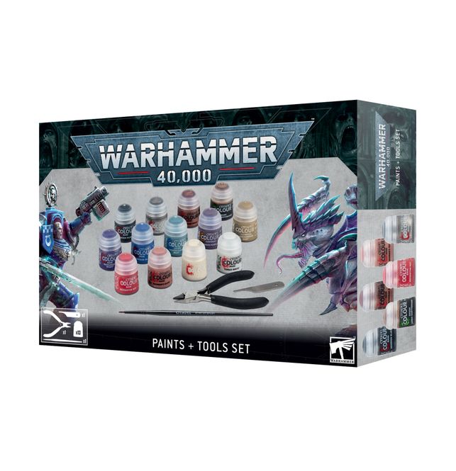 Huvudbild Warhammer 40,000 Paints + Tools Set