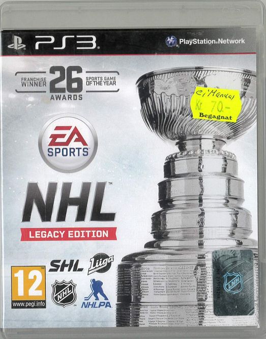 Huvudbild NHL 16 Legacy Edition (Ps3) beg