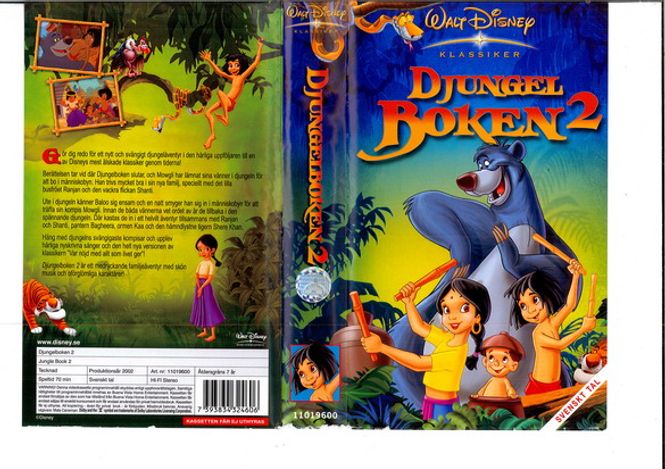 Huvudbild Djungelboken 2 (vhs)