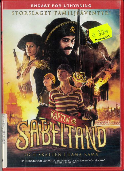 Huvudbild Kapten Sabeltand - Skatten i Lama Rama (DVD) FD ...