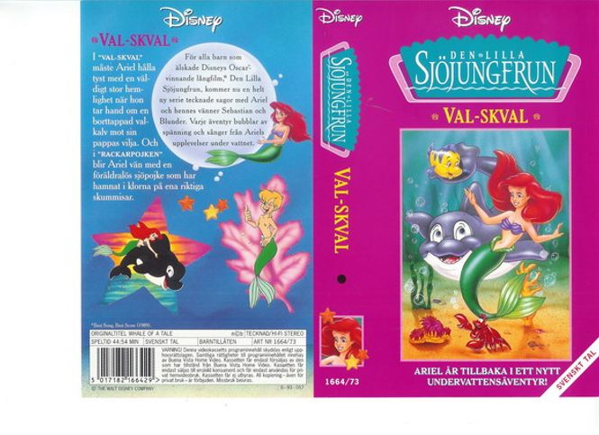 Huvudbild Den lilla sjöjungfrun - Val-skval (vhs)