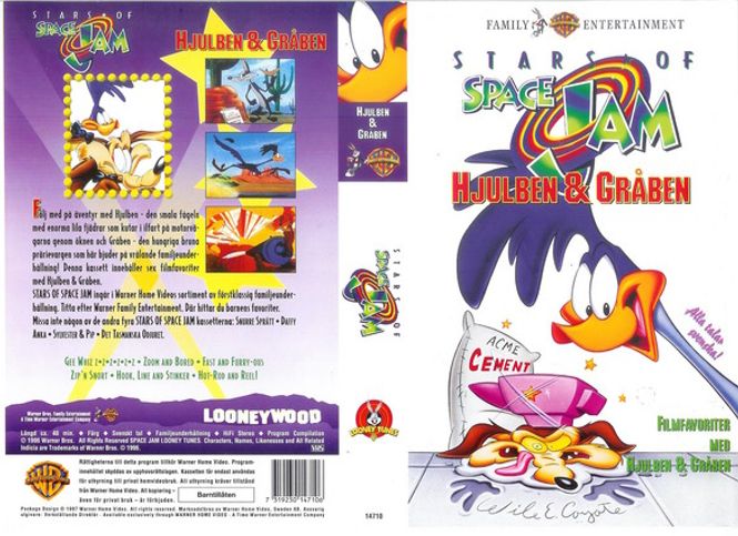Huvudbild Stars of Space Jam - Hjulben & Gråben (vhs)