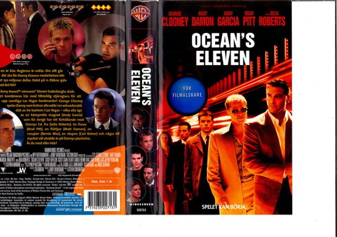Huvudbild Ocean's Eleven - vhs
