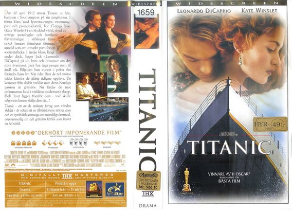 Titanic (1997) VHS