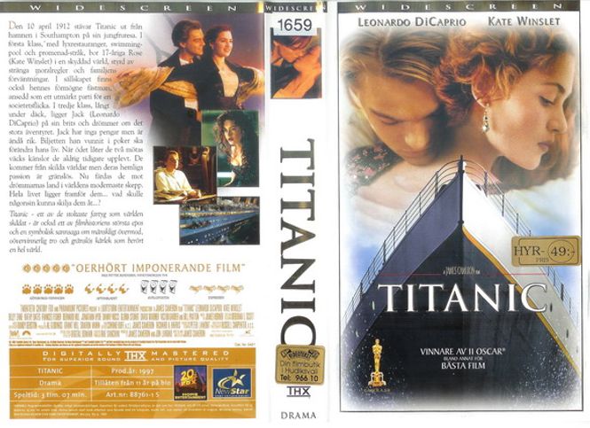 Huvudbild Titanic (1997) VHS