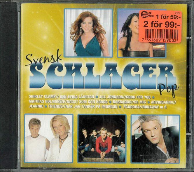 Huvudbild Svensk Schlagerpop (CD) beg