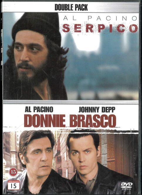 Huvudbild Donnie Brasco / Serpico (DVD) beg