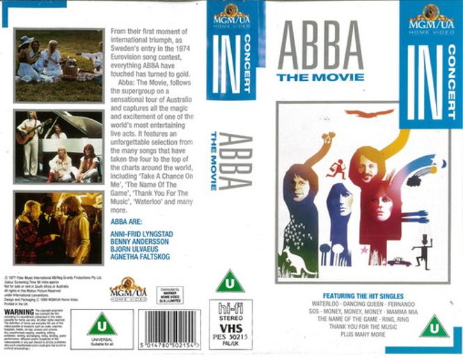 Huvudbild ABBA THE MOVIE (VHS)