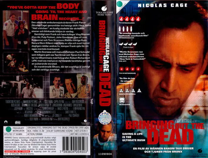 Huvudbild Bringing Out the Dead (vhs)