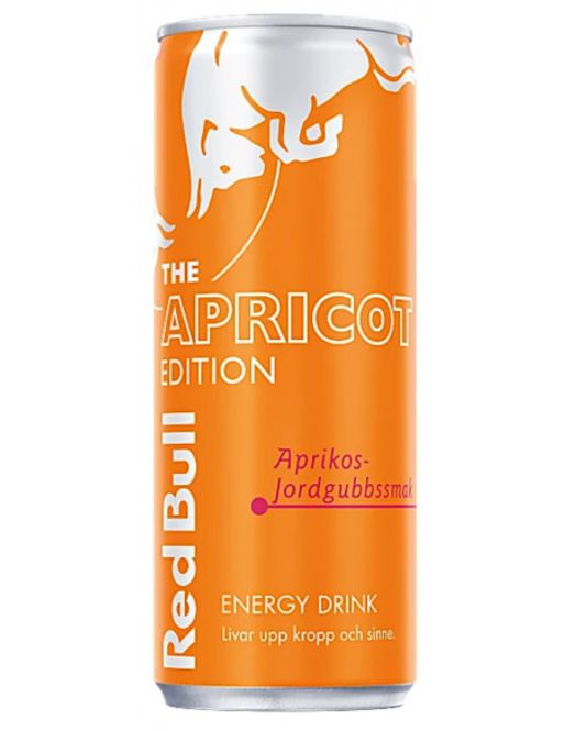 Huvudbild Red bull energidryck aprikos-jordgubb burk 250 ml