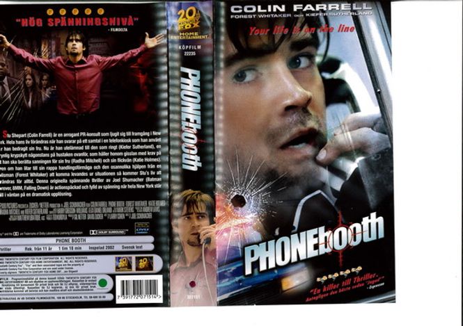 Huvudbild PHONE BOOTH (VHS) ny