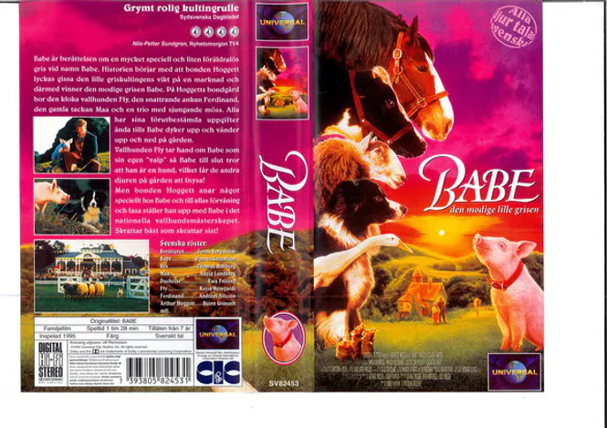 Huvudbild BABE - DEN MODIGA LILLE GRISEN (VHS)
