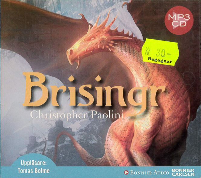 Huvudbild CHRISTOPHER PAOLINI: BRISINGR (ljudbok)