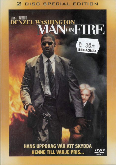 Huvudbild Man on Fire (2 disc) (dvd) beg